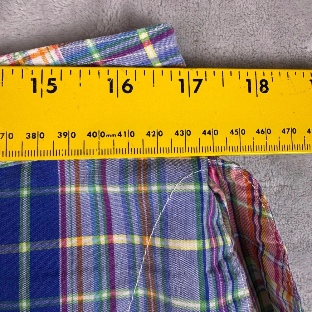 Polo Ralph Lauren Mens Plaid Cargo Board Shorts Multicolor Swim Trunks‎ Size 33
